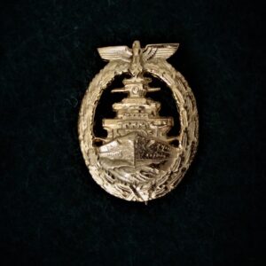 Kriegsmarine High Seas Fleet Badge (in Gold)