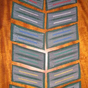 Army Enlisted finished Collar tabs- Options: Artilery, Panzer, Medical, Mountain, Cavalry, Engineer